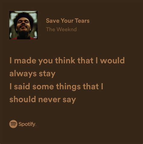 the weeknd lyrics|The Weeknd – Save Your Tears Lyrics .